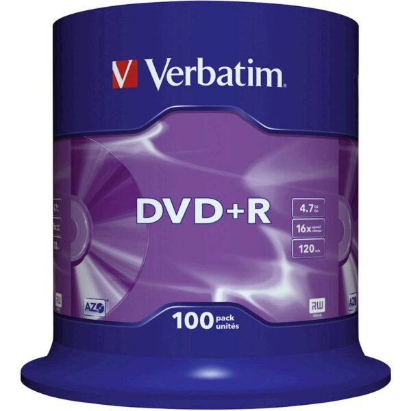 DVD+R MEDIJ VERBATIM 100PK CB 16X 4 DVD+R MEDIJ VERBATIM 100PK CB 16X 4