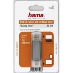 USB HAMA LAETA TWIN 2.0 32GB