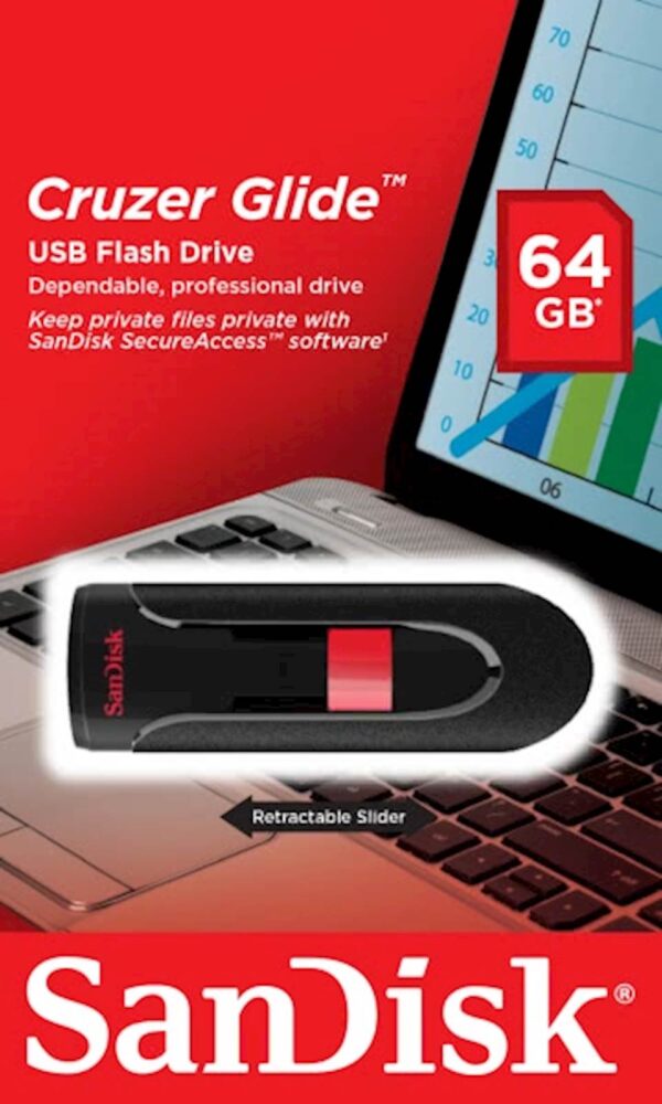 USB SanDisk 64GB CRUZER GLIDE 2.0 USB SanDisk 64GB CRUZER GLIDE 2.0