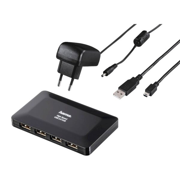USB HUB HAMA 2.0 1:4 sa napajanjem