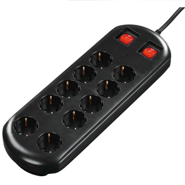 Produžni prenaponski kabl Hama 10 utičnica Produžni prenaponski kabl Hama 10 utičnica