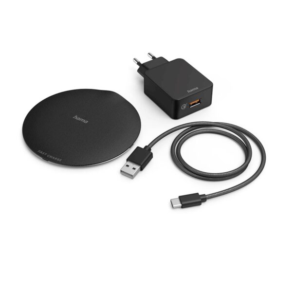 Wireless punjač set HAMA FC15 metalni 15W Wireless punjač set HAMA FC15 metalni 15W