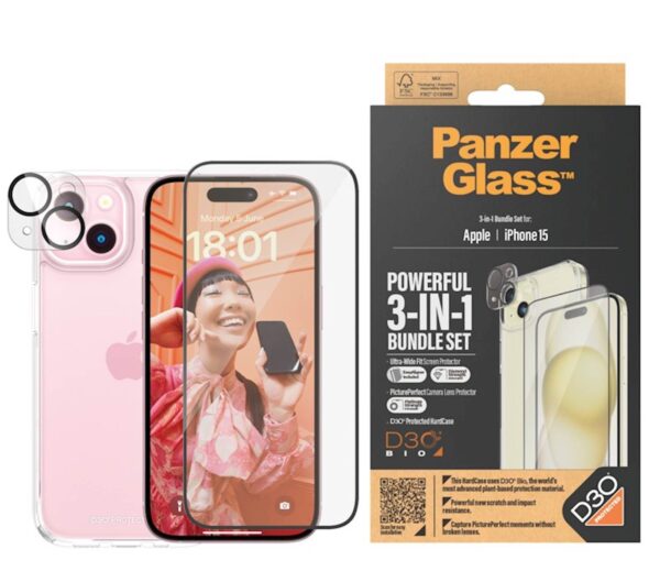 Bundle PanzerGlass iPhone 15 Bundle PanzerGlass iPhone 15