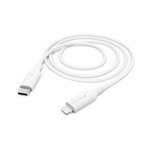 Kabl Hama fast charging USB-C-Lightning 1m bijeli Kabl Hama fast charging USB-C-Lightning 1m bijeli