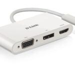 HUB Dlink 3-in-1 USB-C to HDMI/VGA/DP Adapter