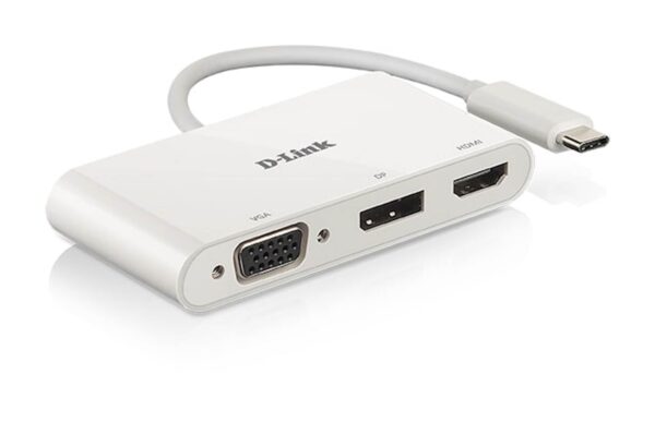 HUB Dlink 3-in-1 USB-C to HDMI/VGA/DP Adapter