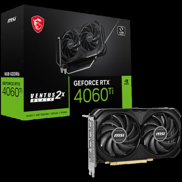 MSI RTX 4060 TI VENTUS 2X BLACK 8G OC