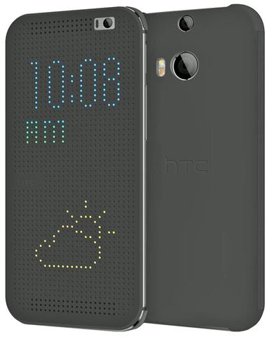 HTC One M8 Dot View cover sivi HTC One M8 Dot View cover sivi