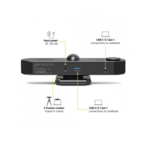 PORT KONFERENCIJSKA KAMERA 4KAUTO FRAMING, ALL-IN-ONE:KAMERA+MIKROFON+ZVUČNIK - Slika 1