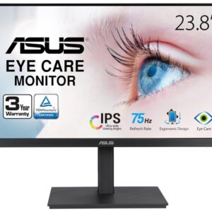 Asus 23,8" monitor VA24EQSBIPS,FHD,300cd,5ms,75hz,VGA,HDMI,DP,2xUSB,SPK,Tilt,Height,Swivel,Pivot - Slika 1