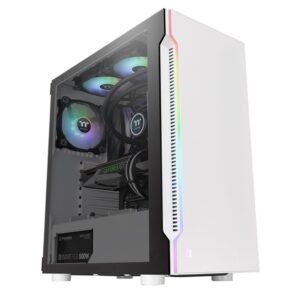 Thermaltake H200 TG Snow RGB Mid tower, tempered glass, 1x 120mm standard fan - Slika 1