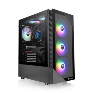 Thermaltake View 200 TG ARGB Mid tower, Tempered glass, 3x 120mm ARGB Lite fan - Slika 1