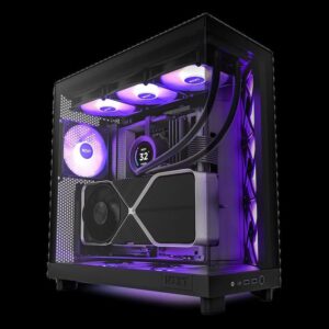 NZXT CASE H6 FLOW BLACK RGB mini-ITX, Micro-ATX, ATX, Mid-tower, 3x  RGB fan - Slika 1