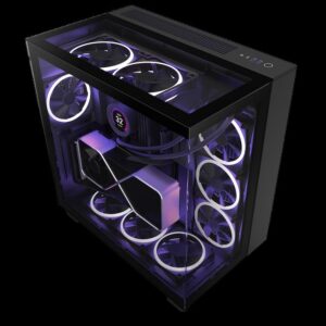 NZXT CASE H9 ELITE BLACK Mini-ITX, Micro-ATX, ATX Mid-Tower, 4x fans - Slika 1