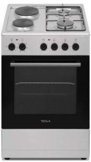 TESLA Šporet kombin. CM5220SXsamostojeći; 2 ringle + 2 plin2 ringle + 2 plin; 7