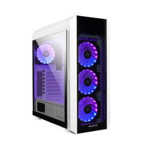 Chieftec Scorpion 3 Case 4x 120mm A-RGB fan, bijela, 2x tempered glass (front and side) - Slika 1