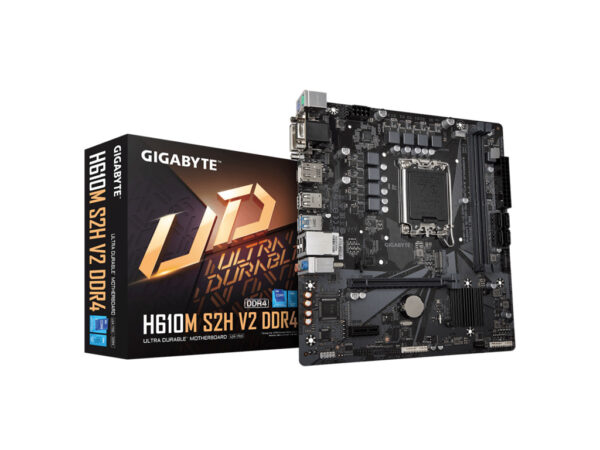 Gigabyte H610M S2H DDR4;LGA1700; 2xDDR4; M.2; 2xSATA6xUSB; HDMI