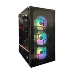 IG-MAX X3805-A06 GIANT GLASScase, E-ATX, 3x12cm RGB fan3xUSB, audio panel - Slika 1