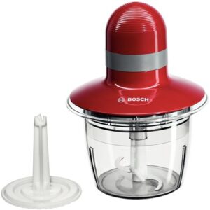 BOSCH sjeckalica 400W, CRVENA, 0.8L,INOX nož, ploča za tučenje vrhnja, SL - Slika 1