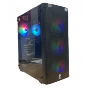 Ubit Gaming Case, 4xRGBTempered glass, Mid towerATX, Micro ATX, Mini Atx, 7x expansion - Slika 1