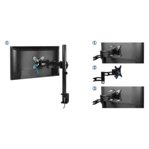 Arctic Z1 nosač za monitore, Basic single nosačDesk mount monitor arm - Slika 1