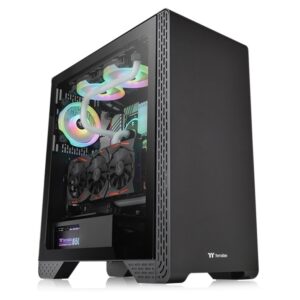 Thermaltake S300 TG Mid tower case, tempered glass, 1x standard fan 120mm - Slika 1