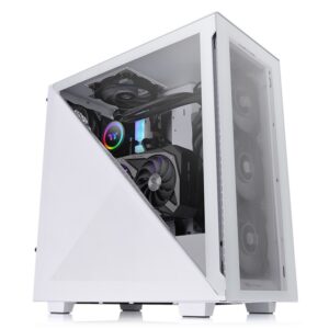 Thermaltake Divider 300 Snow Mid tower, tempered glass, 1x 120mm Turbo fan - Slika 1
