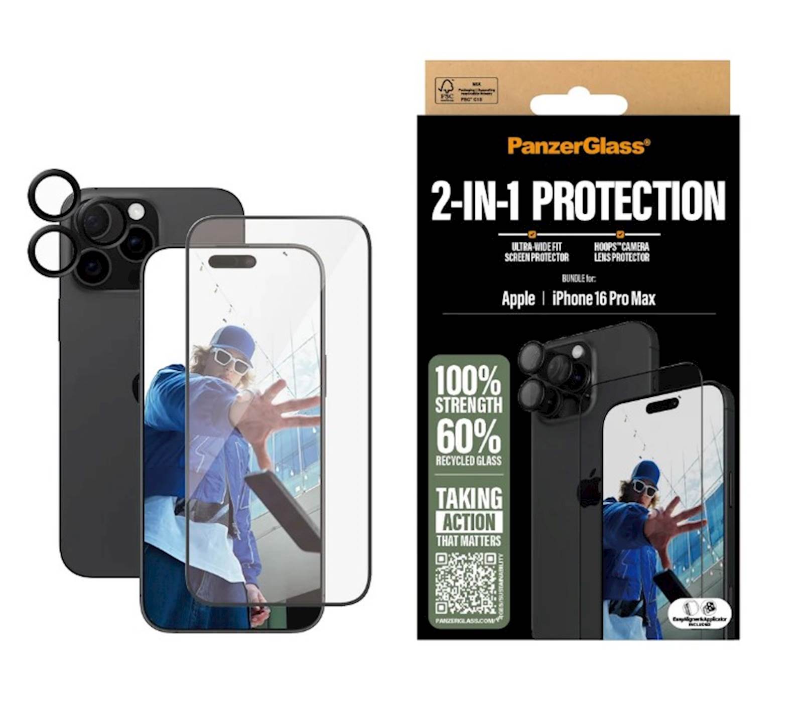 Bundle PanzerGlass 2u1 iPhone 16 Pro Max