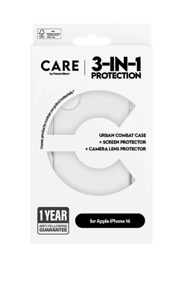 Bundle Care by PanzerGlass iPhone 16 Bundle Care by PanzerGlass iPhone 16