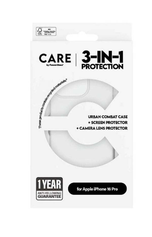 Bundle Care by PanzerGlass iPhone 16 Pro Bundle Care by PanzerGlass iPhone 16 Pro