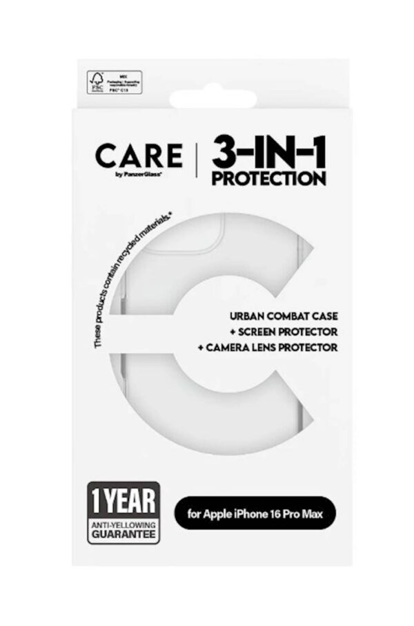 Bundle Care by PanzerGlass iPhone 16 Pro Max Bundle Care by PanzerGlass iPhone 16 Pro Max