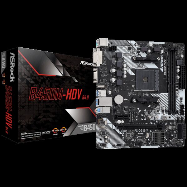 ASROCK B450M-HDV R4.0 ASROCK B450M-HDV R4.0