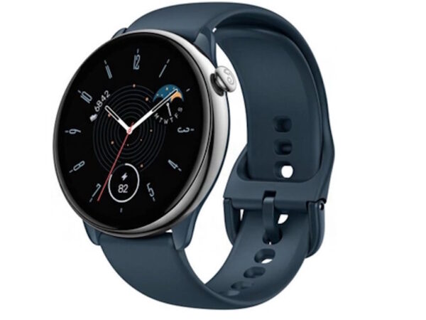Amazfit GTR mini blue 1.28" AMOLED; curved glass 14 day battery; 5 ATM; Sp02