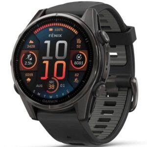 GARMIN Fenix 8 47mm AMOLED Sapphire Carbon Gray DLC Titanium Black/Pebble Gray - Slika 1