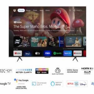 TCL 65"C655 4K QLED TVMotion Clarity 120HZ Google TVHDMI 2.1; 2.1 ONKYO Dolby Atmos