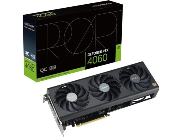 ASUS VGA PROART-RTX4060-O8GNVIDIA GeForce RTX 40608GB GDDR6 128bit;HDMI