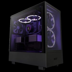 NZXT CASE H5 FLOW BLACK RGB mini-ITX, Micro-ATX, ATX, Mid-tower, 4x fan - Slika 1
