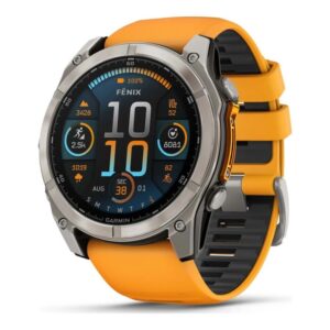GARMIN Fenix 8 51mm AMOLED Sapphire Titanium Spark Orange/Graphite - Slika 1