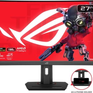 Asus ROG Strix XG27WCS USBType-C 27" gaming monitor,zakrivljeni, 180 Hz, 1 ms, VA - Slika 1