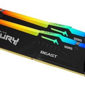 Kingston 64GB 6000MHz DDR5 RGBFury Beast (2x32GB), CL30,XMP, 2RX8, 288-pin 16Gbit - Slika 1