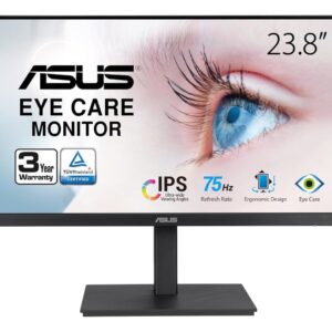Asus 23.8" monitor VA24EQSB,FHD, IPS,75Hz, 300cd, 1000:1,5 ms, DP, HDMI, VGA, USB Hub, zvučnici - Slika 1