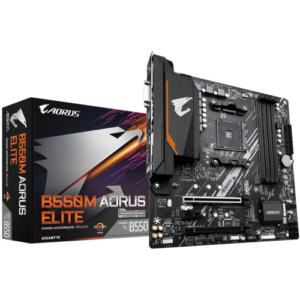GIGABYTE MB B550M AORUS ELITEAMD B550;AM4;4xDDR4DVI,HDMI,RAID;micro ATX - Slika 1