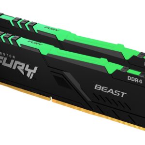 Kingston 16GB 3600MHz DDR4 RGBFURY Beast (2x8GB) RGB, CL17, - Slika 1