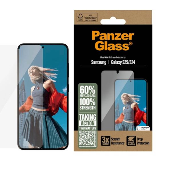 Zaštitno staklo PanzerGlass Galaxy S25 Zaštitno staklo PanzerGlass Galaxy S25