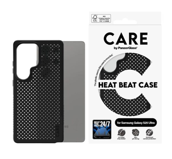 Zaštitni okvir Care S25 Ultra HEAT BEAT Black Zaštitni okvir Care S25 Ultra HEAT BEAT Black