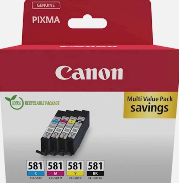 KOMPLET CANON CLI-581 C/M/Y/BK