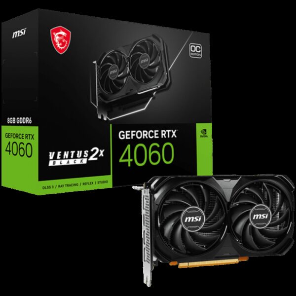 MSI RTX 4060 VENTUS 2X BLACK 8G OC MSI RTX 4060 VENTUS 2X BLACK 8G OC