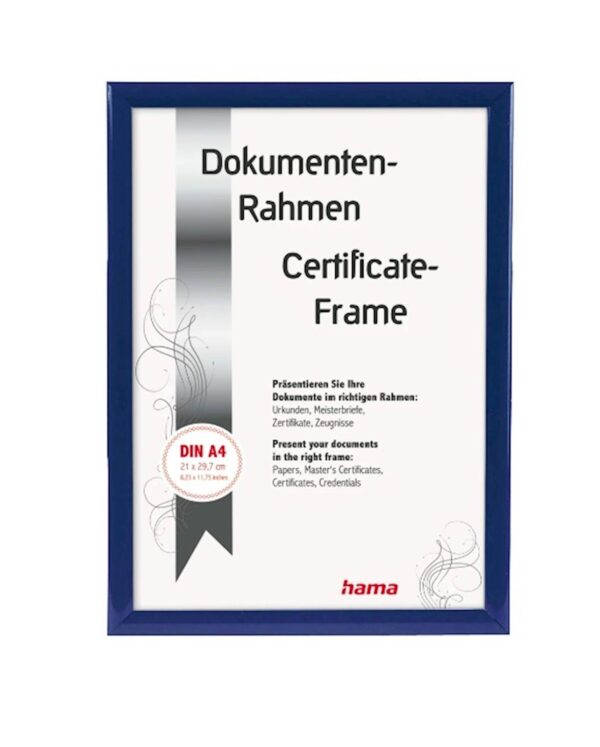 Okvir za slike HAMA Madrid plast. plavi 21x29