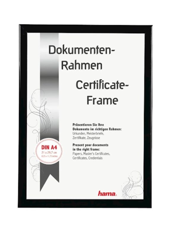 Okvir za slike HAMA Madrid plast. crni 21x29