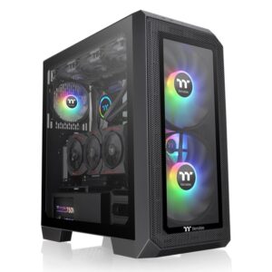 Thermaltake View 300 MX Mid tower, tempered glass 2x 200mm ARGB PWM fan, 1x 120mm ARGB - Slika 1